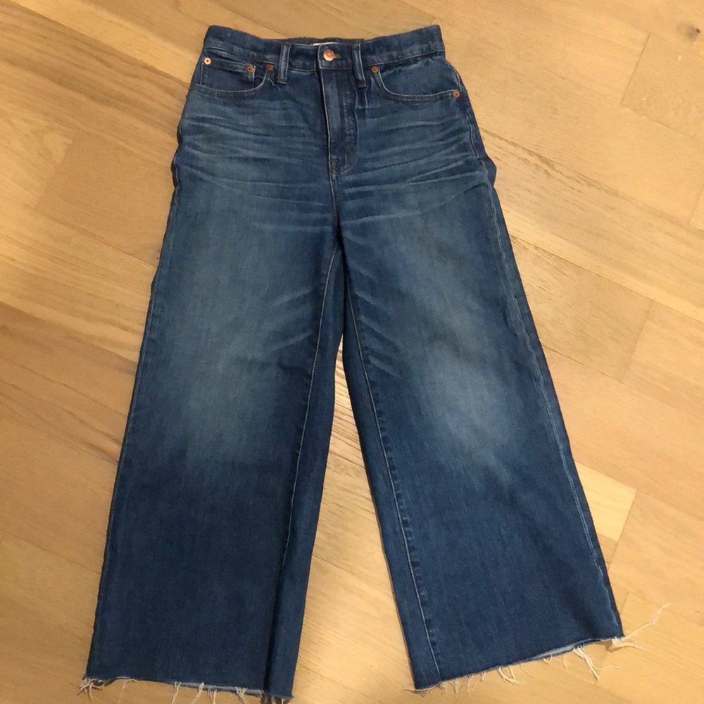 Madewell wide-leg crop jeans size 26